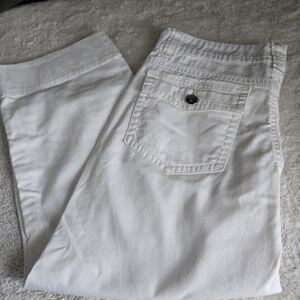 White Denim Capris